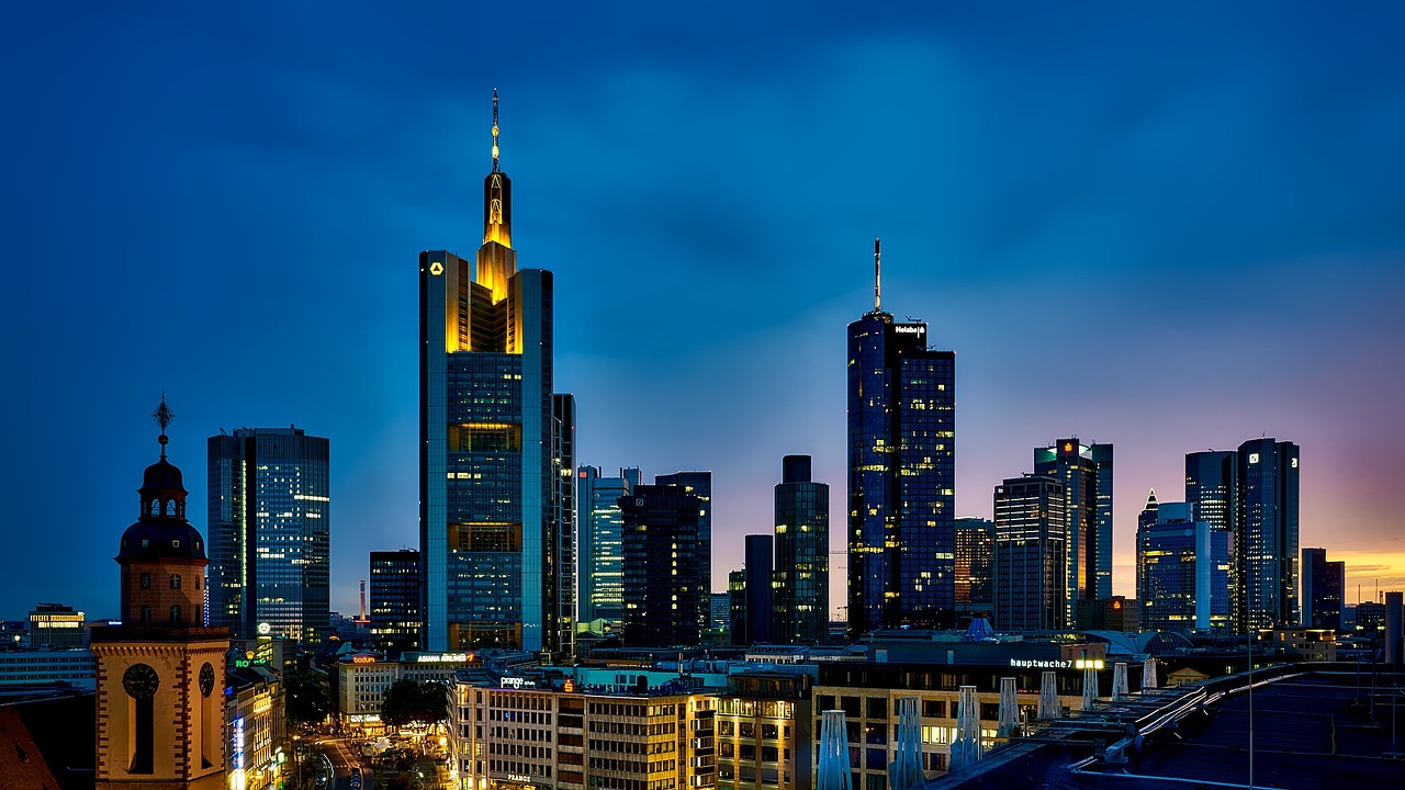 buildings, city, illuminated